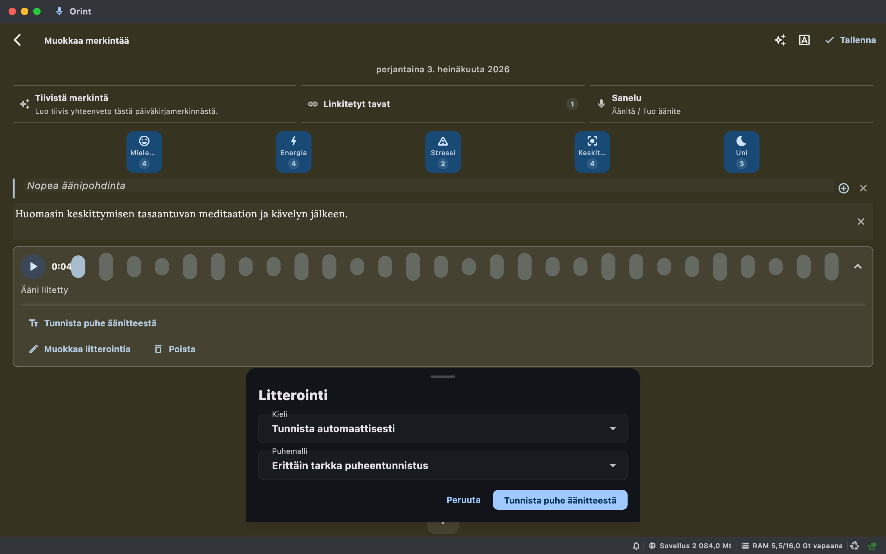 Mac Journal screenshot