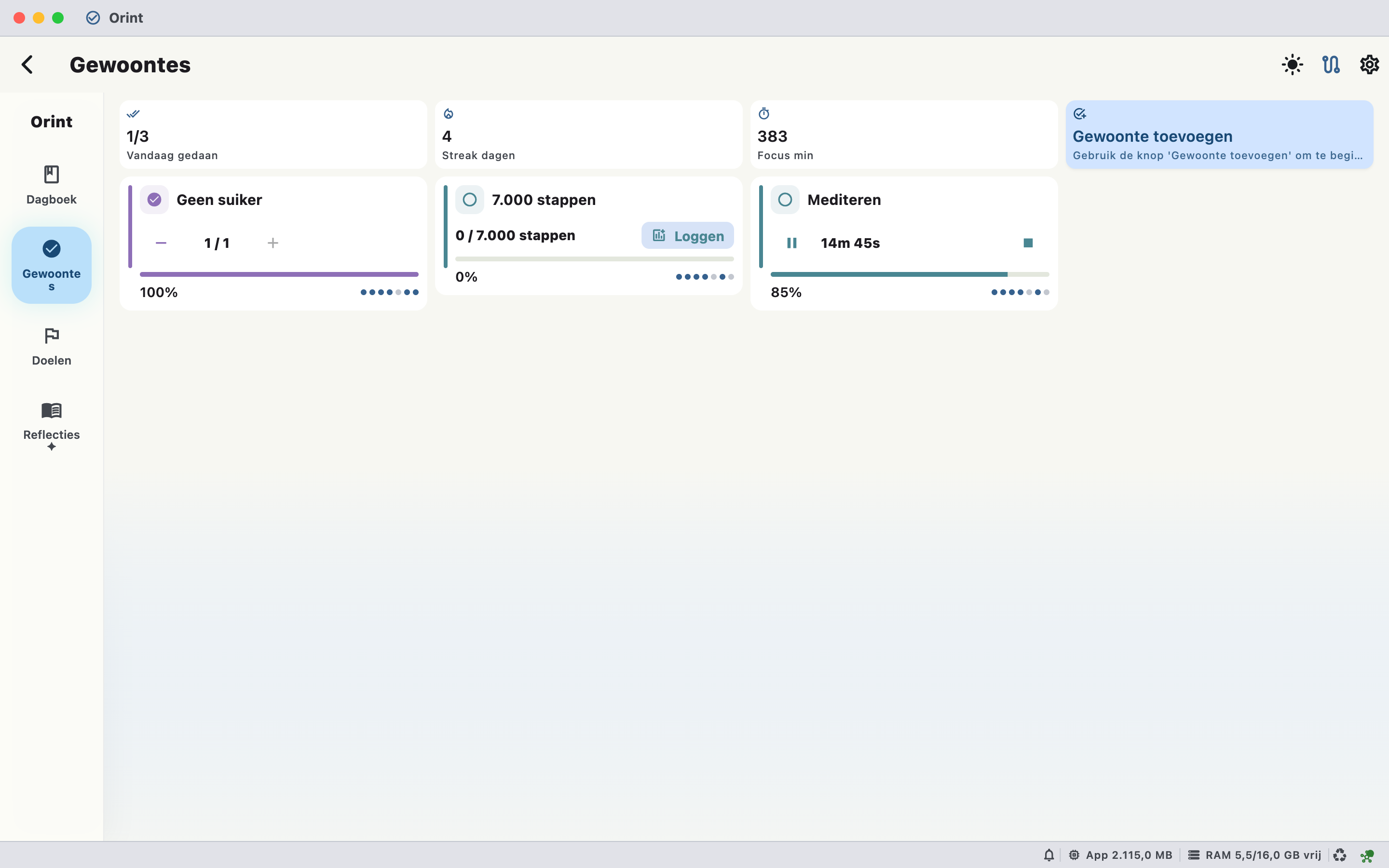Mac Habits screenshot